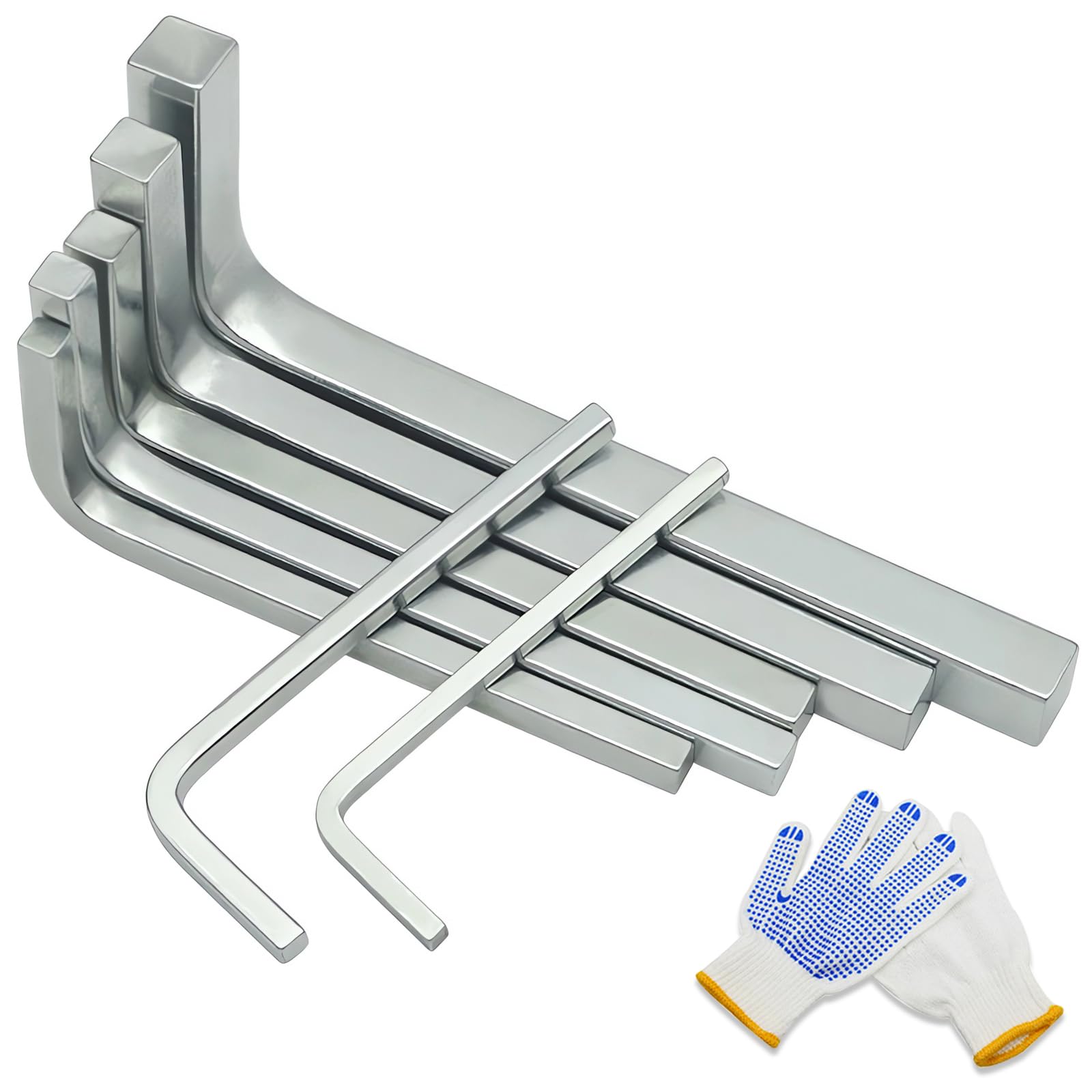 YEIXCIKA 7Pcs Square Head Wrench Set, 3-10mm, L-Shaped